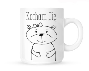 Kubek "KOCHAM CIĘ - MISIEK"            