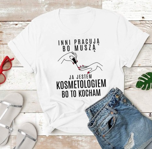 koszulka dla kosmetologa,kosmetolożki,kosmetyczki