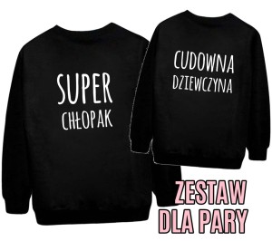 Zestaw dla pary 2 bluzy   