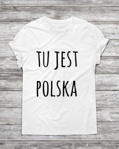 Koszulka męska  " Tu jest polska "
