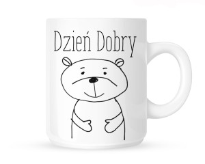 Kubek "DZIEŃ DOBRY - MISIEK"          