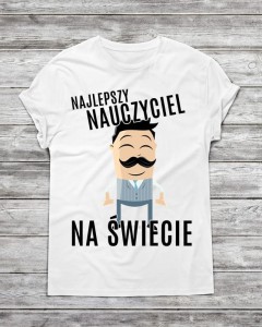 Koszulka męska "NAJLEPSZY NAUCZYCIEL NA ŚWIECIE"