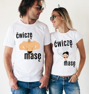 Zestaw dla pary  ĆWICZĘ MASĘ+ĆWICZĘ MASĘ