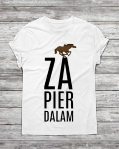 Koszulka męska zapierdalam + koń