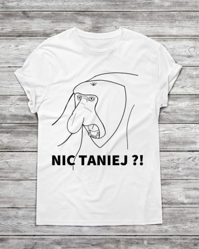 Koszulka męska "nic taniej"
