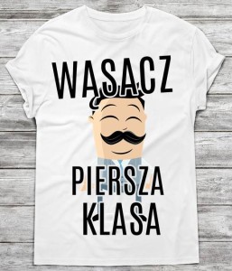 koszulka męska na prezent dla wąsacza