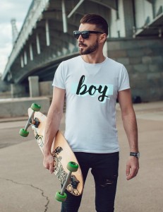 Koszulka męska BOY (Z NIEBIESKIM)