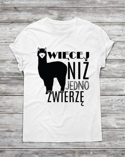 Koszulka męska " więcej niż jedno zwierzę "