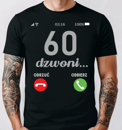 Koszulki na 60 urodziny - pomysły na personalizowany prezent z humorem