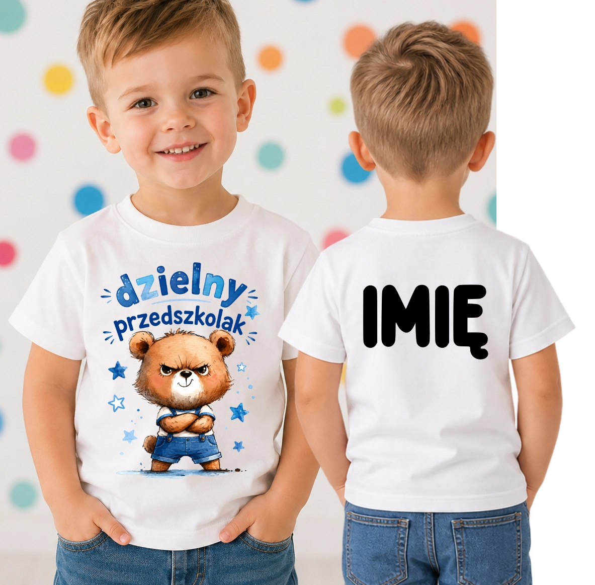 Koszulki dla dzieci z imieniem - do szkoły, przedszkola i nie tylko
